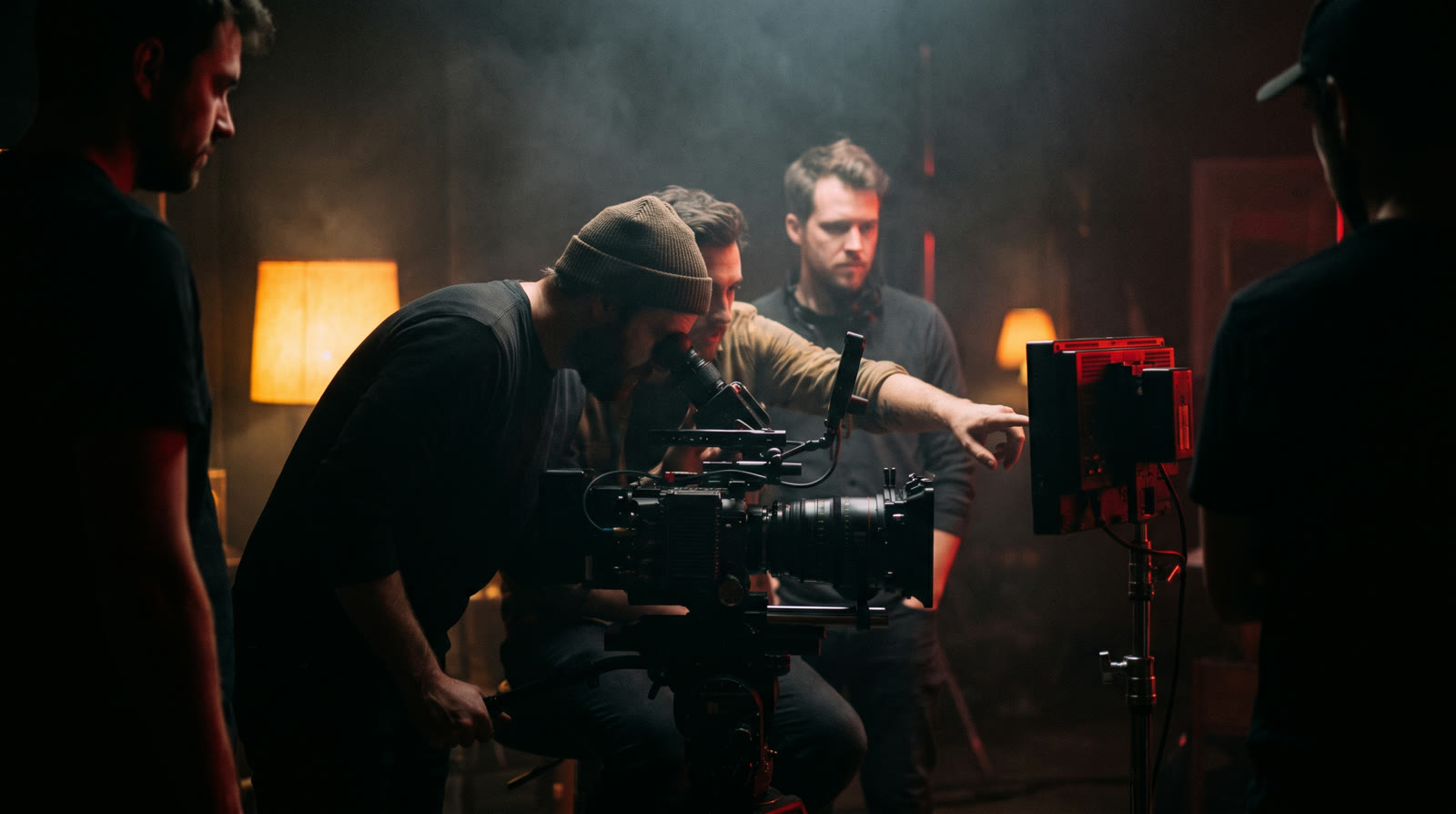 The AiSHOT Media creative crew on set